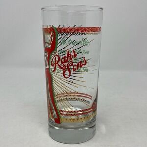 Rahr‎ & Sons Brewing Co Printed Drinking Glass Luchador Wrestler Collectible TX